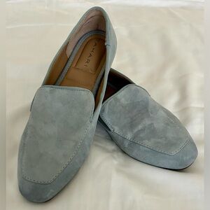 Tahari Tacey Light Blue Genuine Suede Women’s Loafers